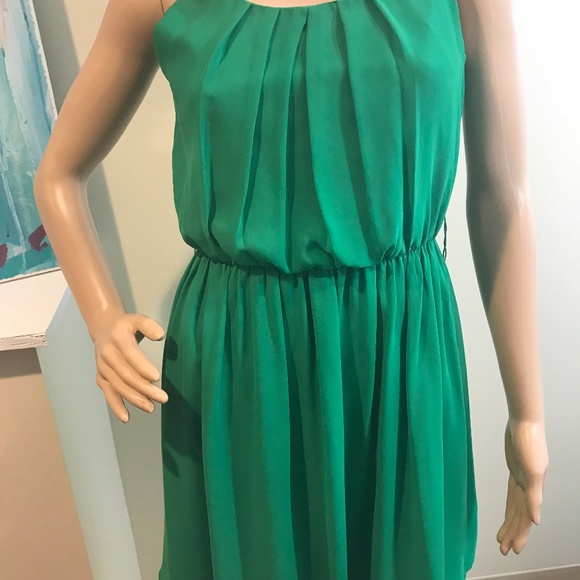 BCX XS Green sleeveless dress with belt - Picture 4 of 8